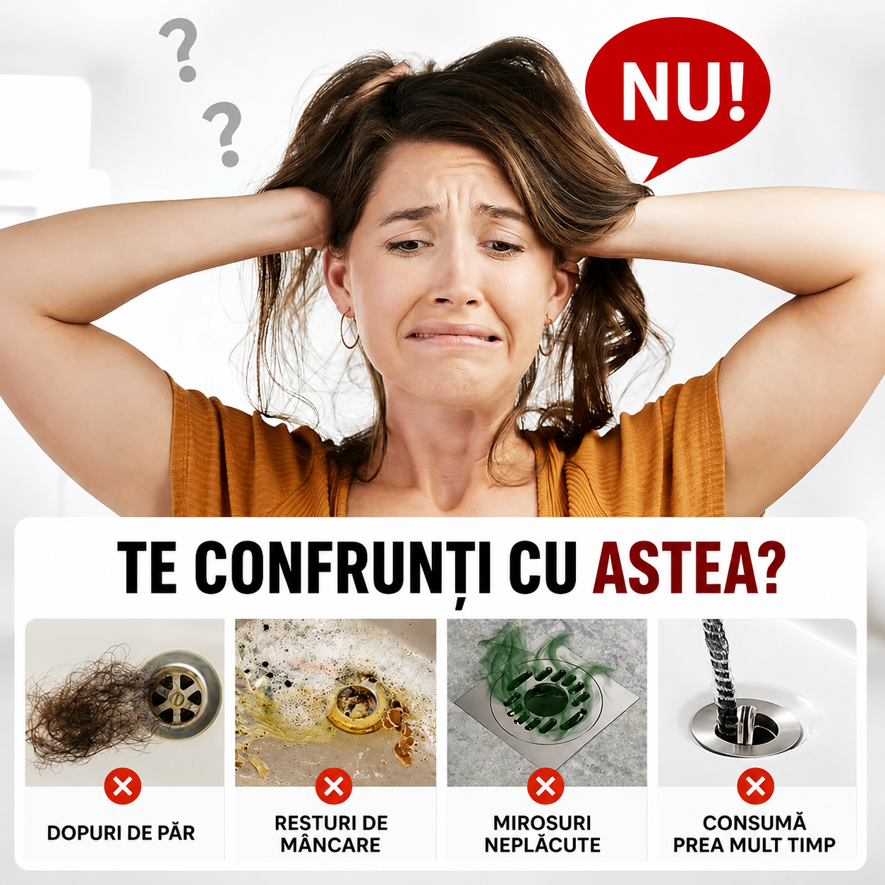 Soluție Profesională pentru Desfundat Țevi – Dizolvă Părul, Grăsimea și Mirosurile Neplăcute